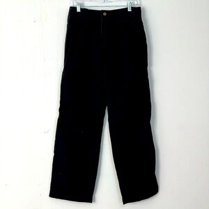 🌞 Caribbean Joe black high rise cotton cargo pants no back pockets 10